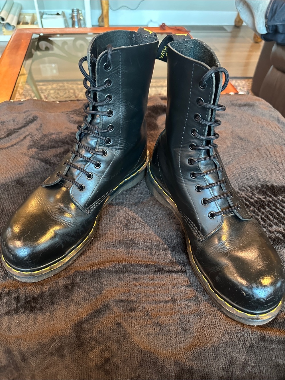 RARE Vintage Dr. Martens 133 Made in England Steel Toe Boots UK 8